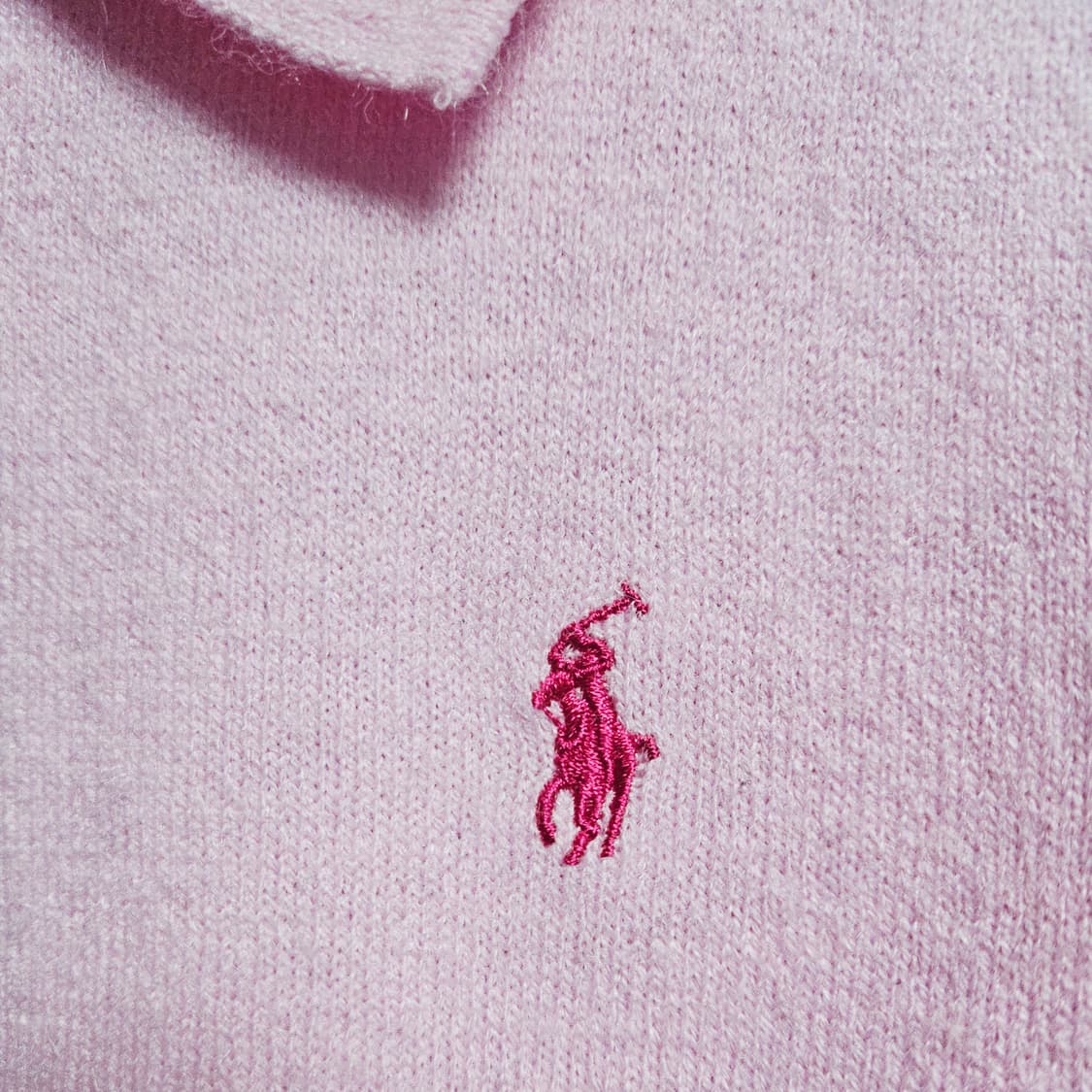 폴로랄프로렌 핑크 카라 니트 (90/S) 상품이미지3