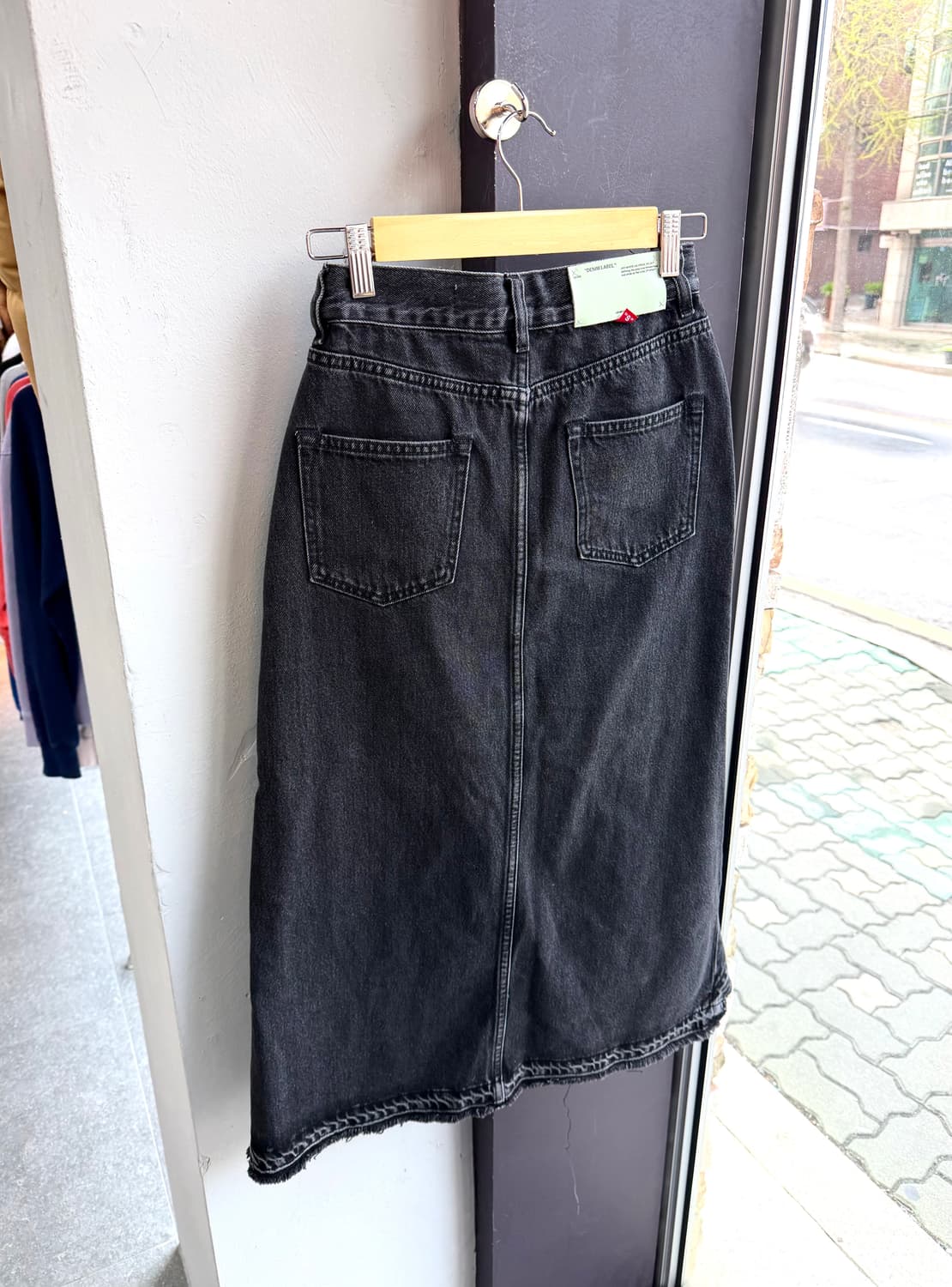 40/ 오프화이트 손나은 러플 데님 스커트 상품이미지8