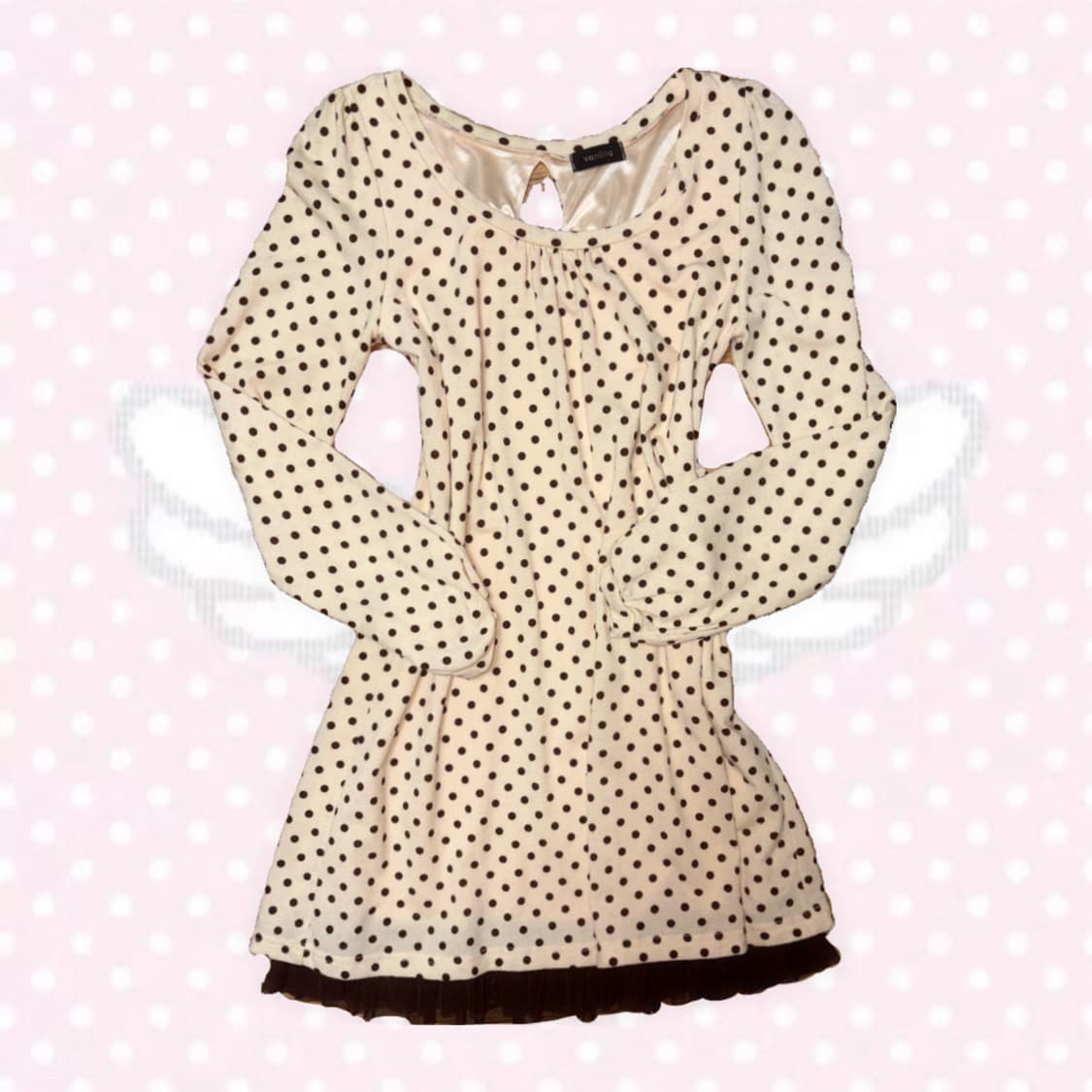 바닐라초코맛 히메갸루 모리걸 도트원피스 상품이미지1