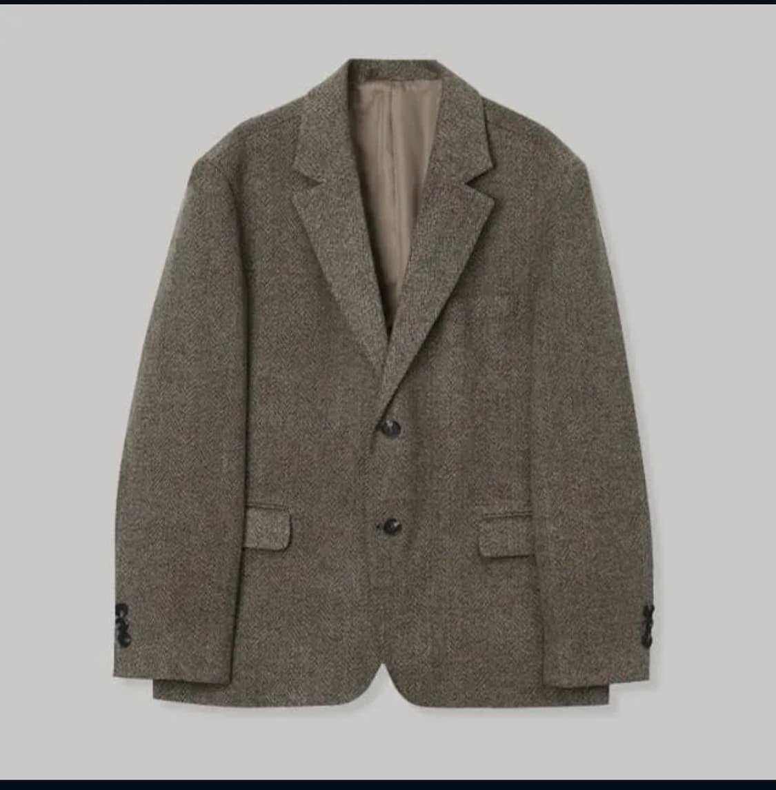 울 헤링본 블레이저 상품이미지2