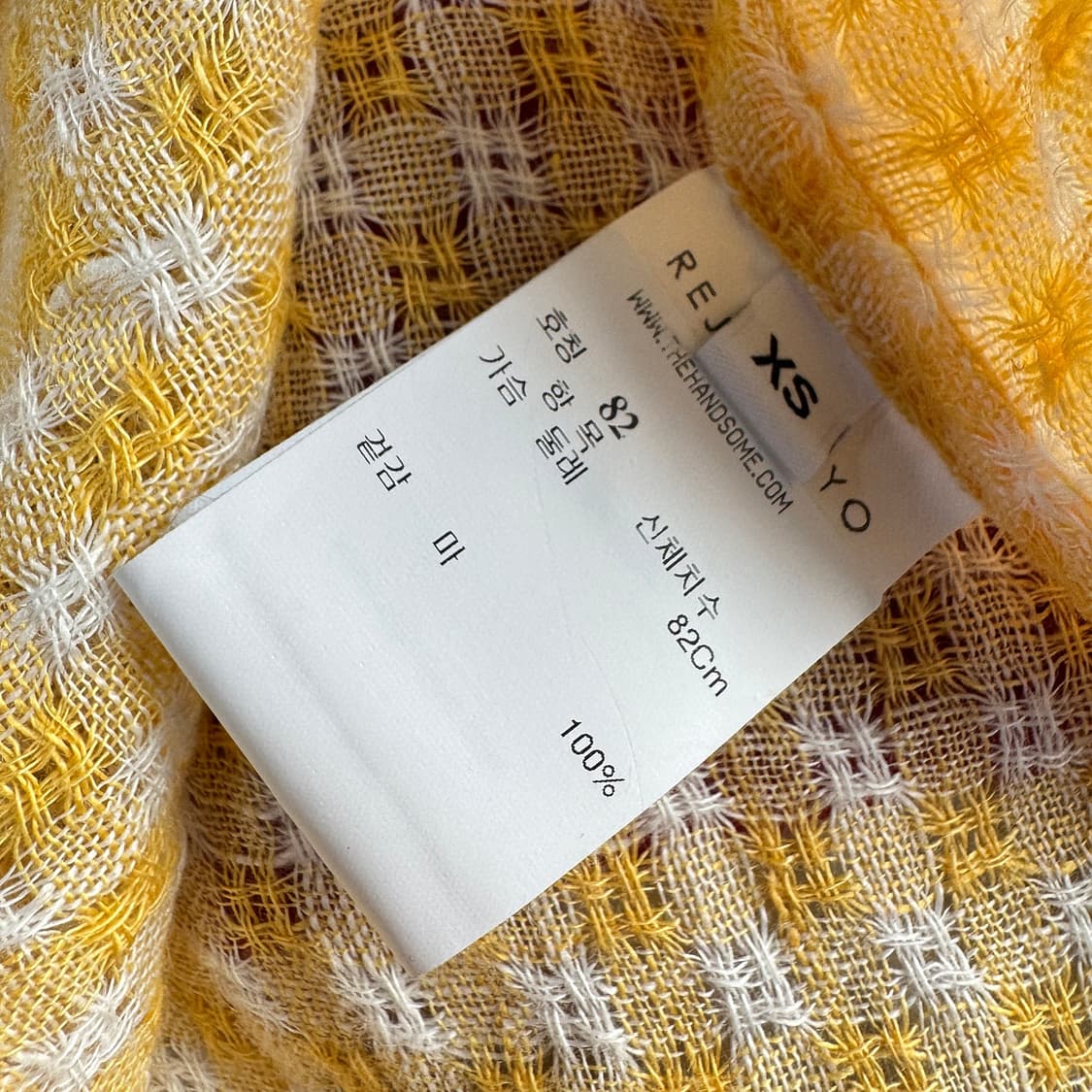 레지나표 린넨 체크 반팔 셔츠 상품이미지6