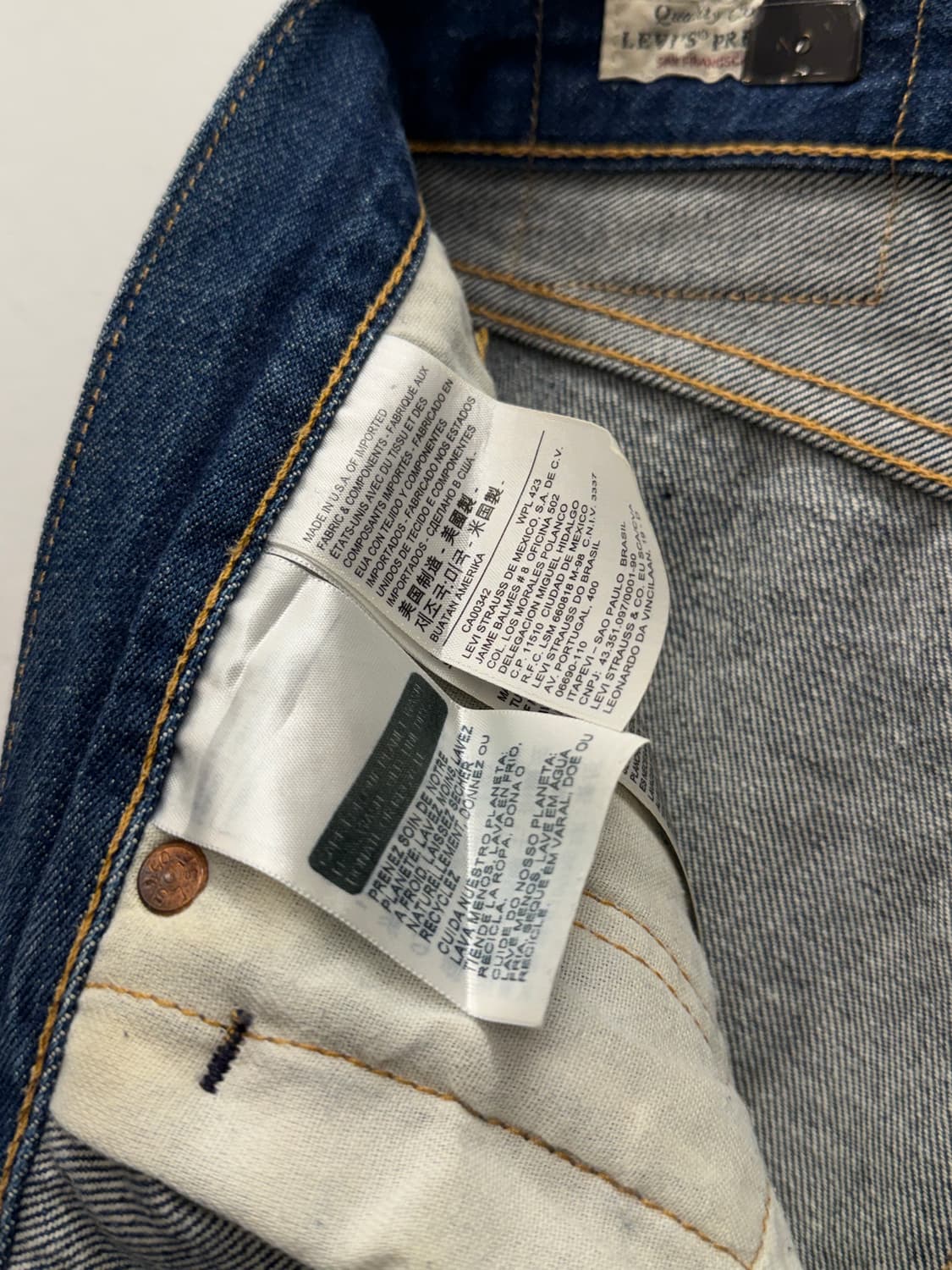 USA LVC 501 Big E Selvedge Denim Pants 상품이미지9