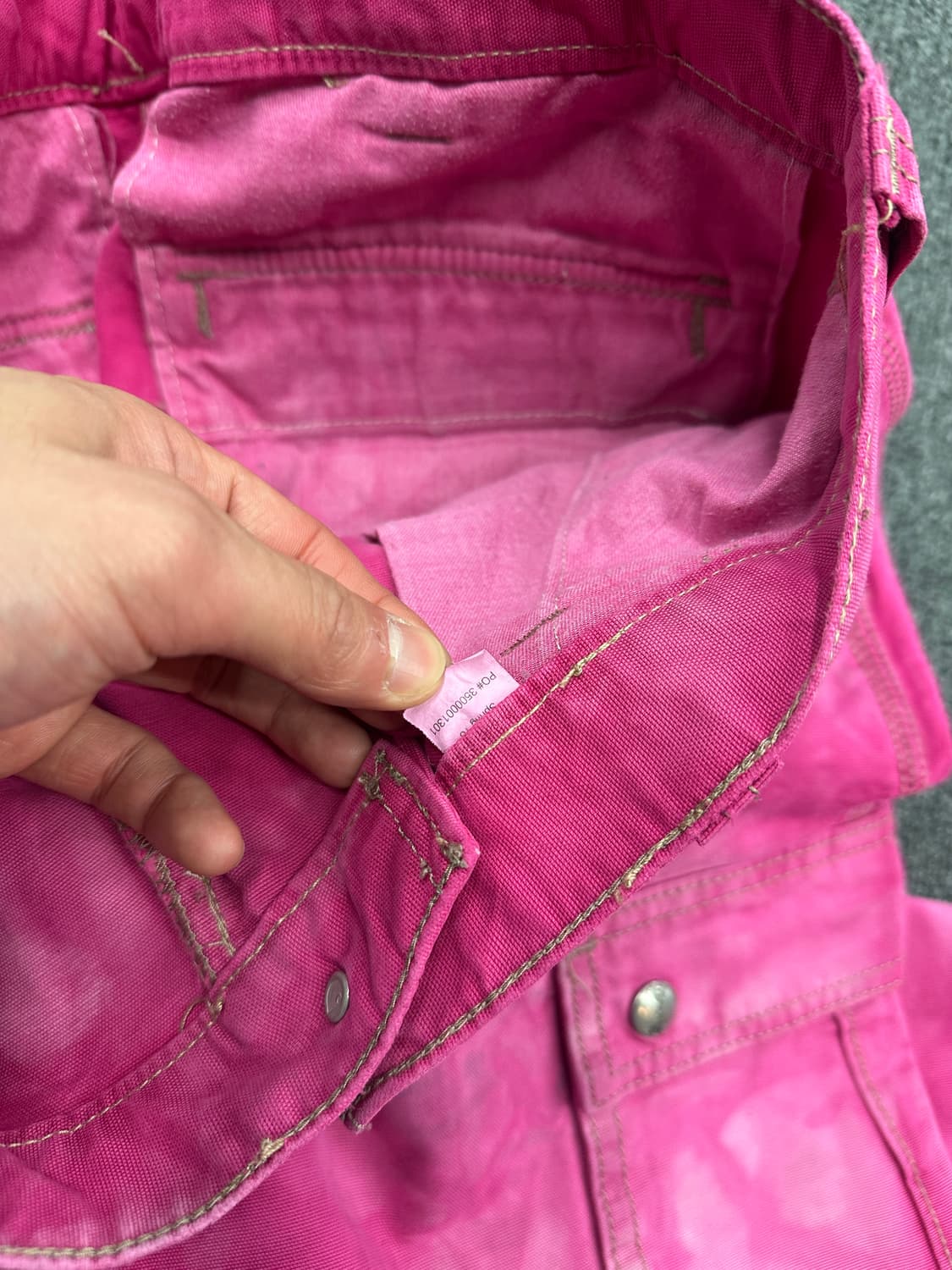 칼하트 핫핑크 카고 워크팬츠 상품이미지6