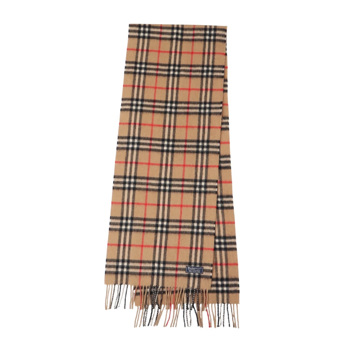 버버리 베이지 캐시미어 100% 노바체크 머플러 상품이미지4