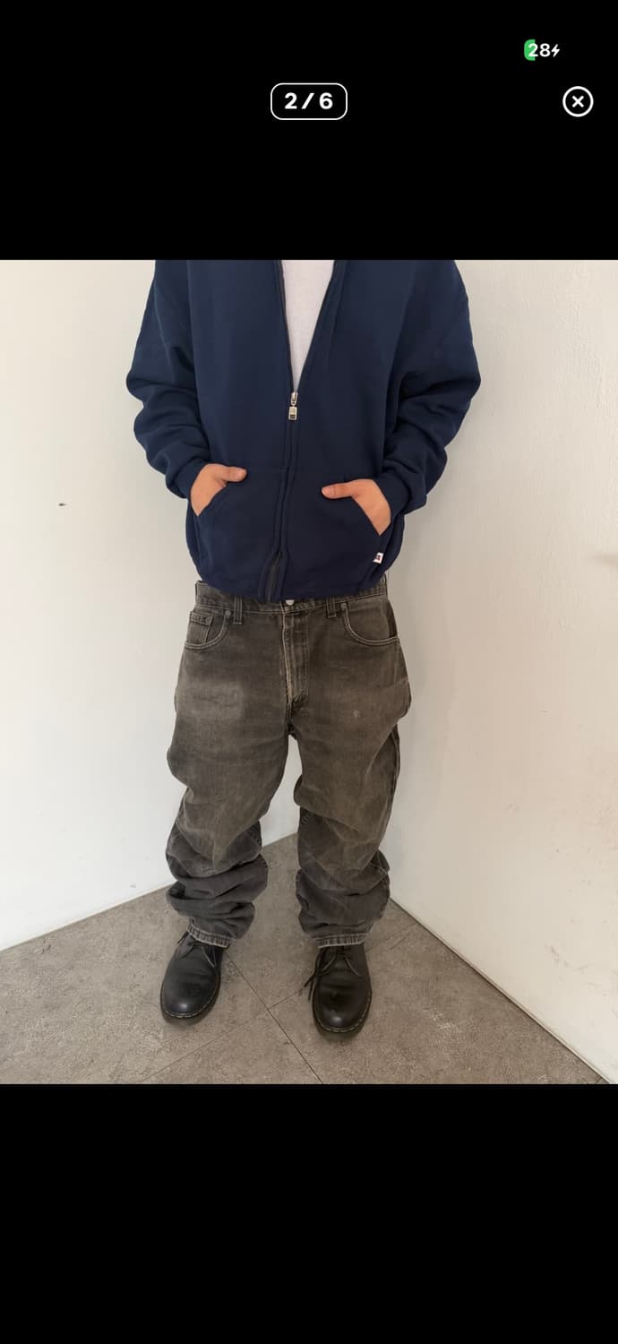 리바이스 516 흑청 상품이미지5