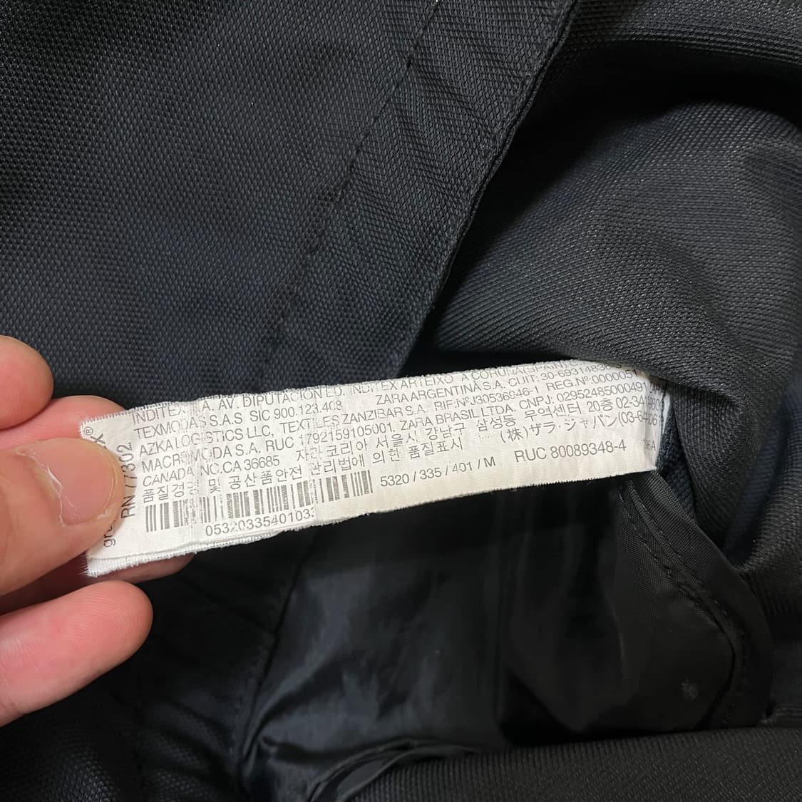 자라 남성 오버사이즈 M65 피쉬테일 개파카 야상 점퍼 M/95  상품이미지6