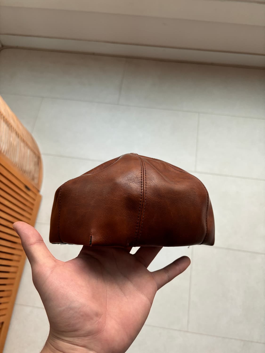 70–80s Vintage Grain Leather Rodeo Cap 상품이미지5