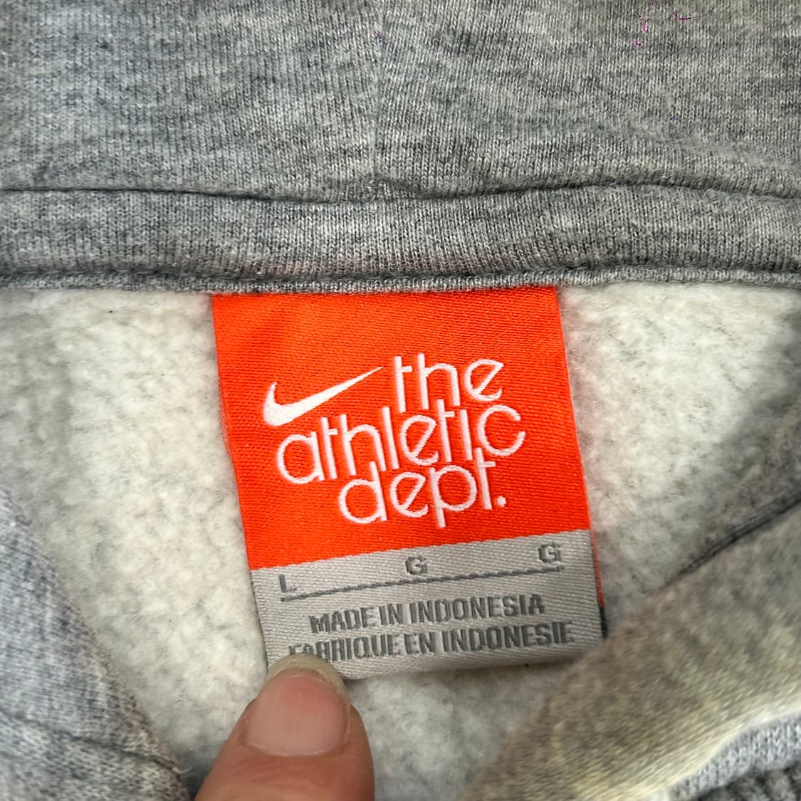 Nike 나이키 네이비로고 그레이 후드티  상품이미지5