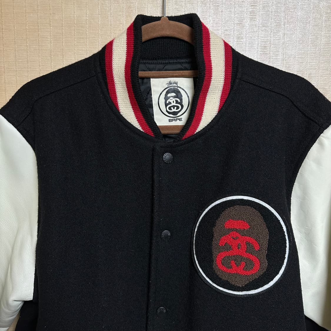 스투시 베이프 바시티 자켓 XL사이즈 상품이미지2