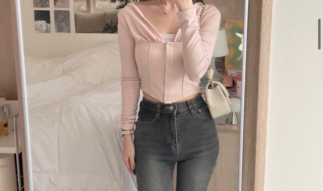 낫유어로즈 레아 가디건 발레코어 존예 상품이미지5