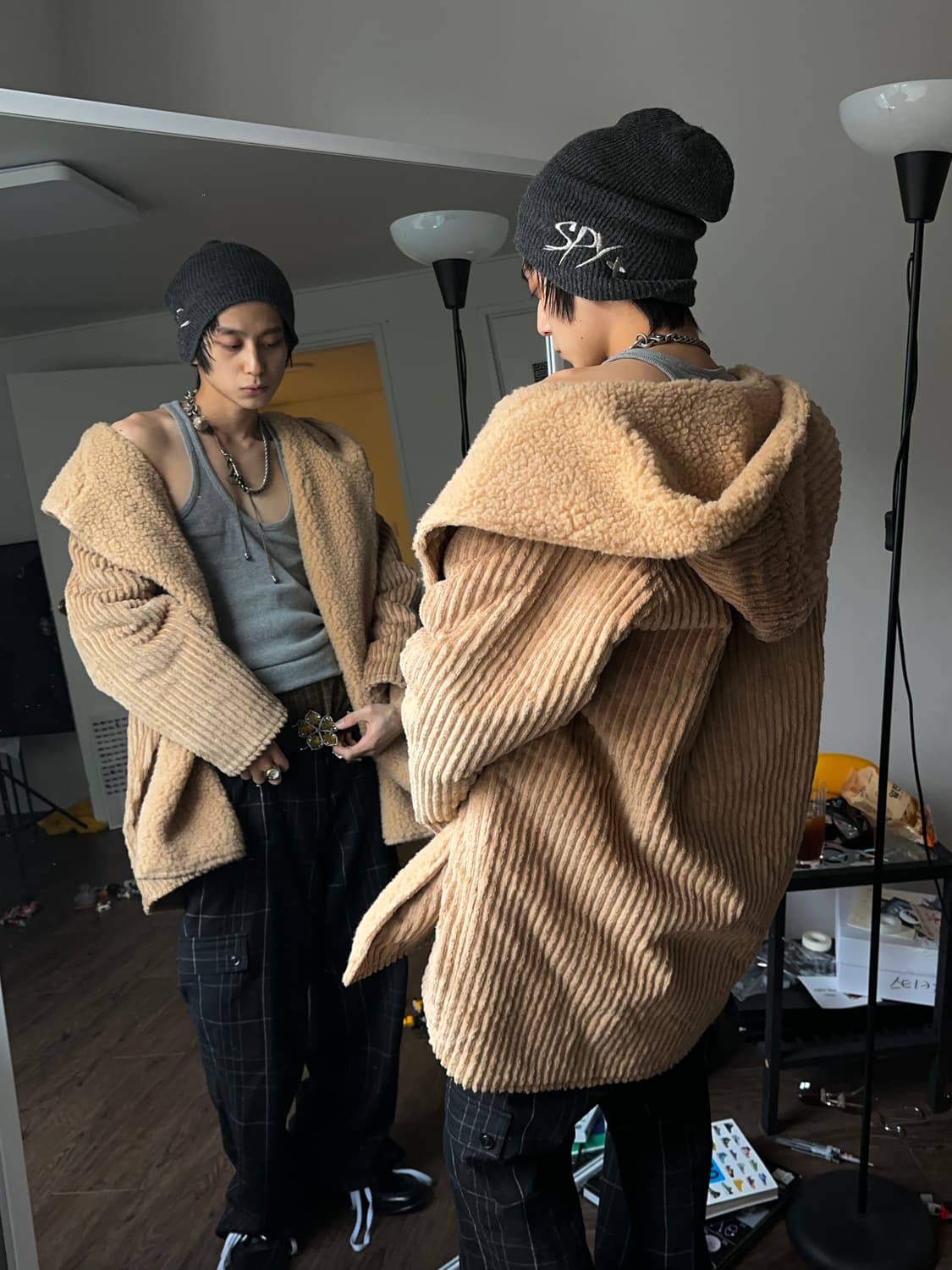 Indio 헤비 코듀로이 후디 자켓 상품이미지1