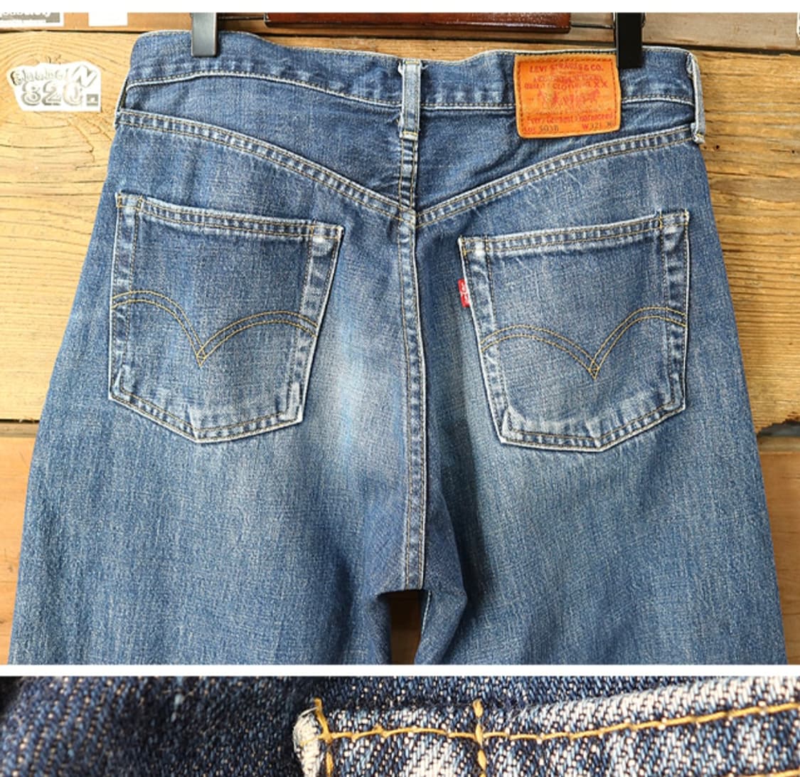 일본판 90s levis 리바이스 LVC 503BXX 빅E 셀비지 데님  상품이미지6