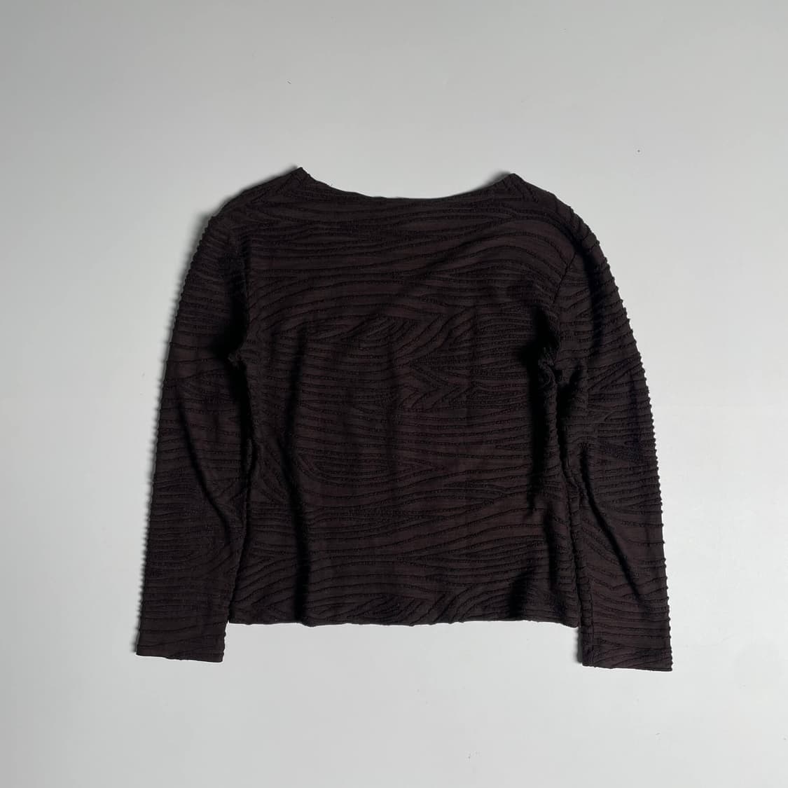 Malizia 3D 라인 텍스쳐 롱 슬리브 (italy)   상품이미지4