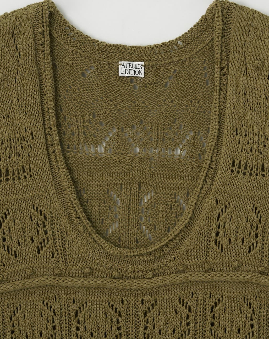 아뜰리에에디션 Openwork Cotton Dress (khaki) 상품이미지2