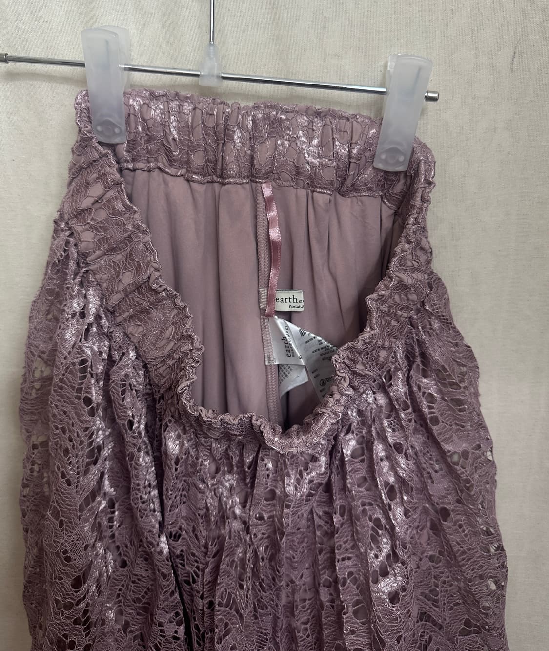 earth music 레이스 밴딩 스커트 상품이미지3