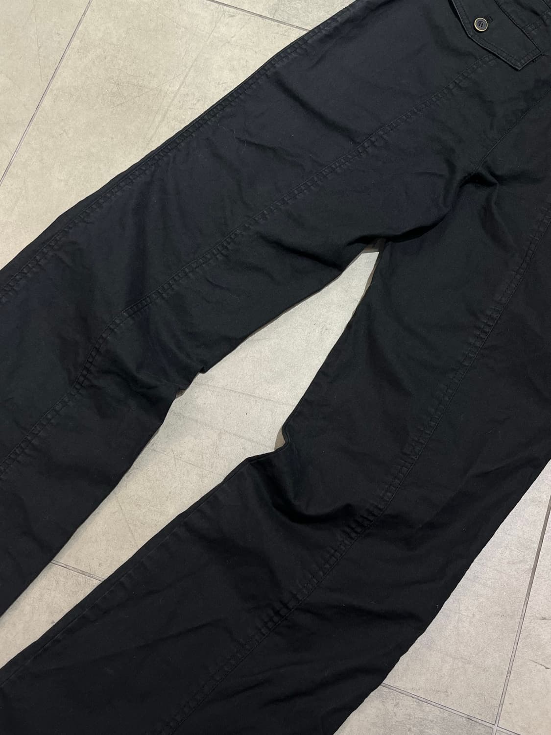 일본 빈티지 락펑크 락시크 포켓 부츠컷 코튼 블랙 팬츠 상품이미지8