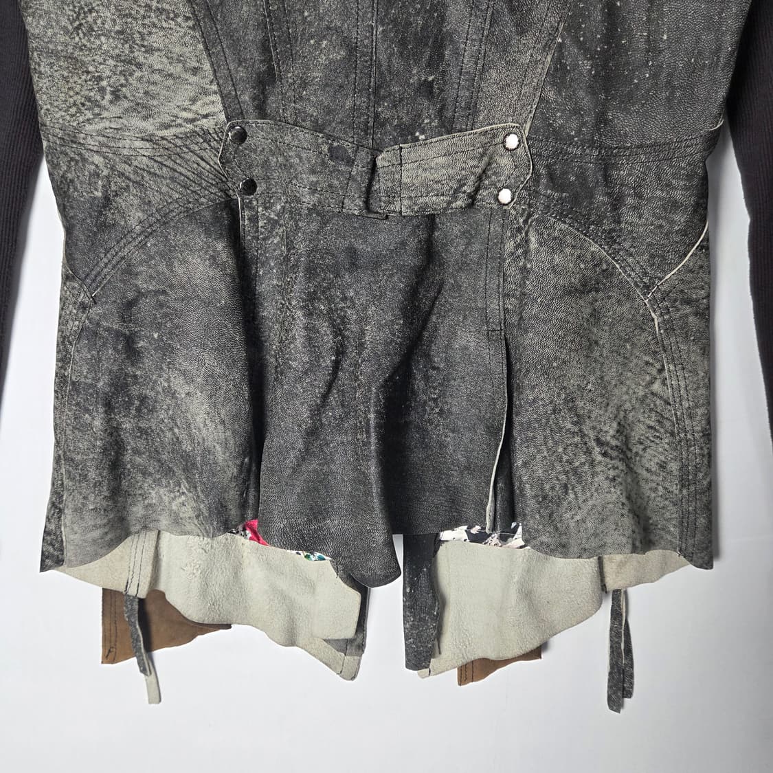 [VTG] 빈티지 오리엔탈 플라워 믹스 레더 자켓 상품이미지6