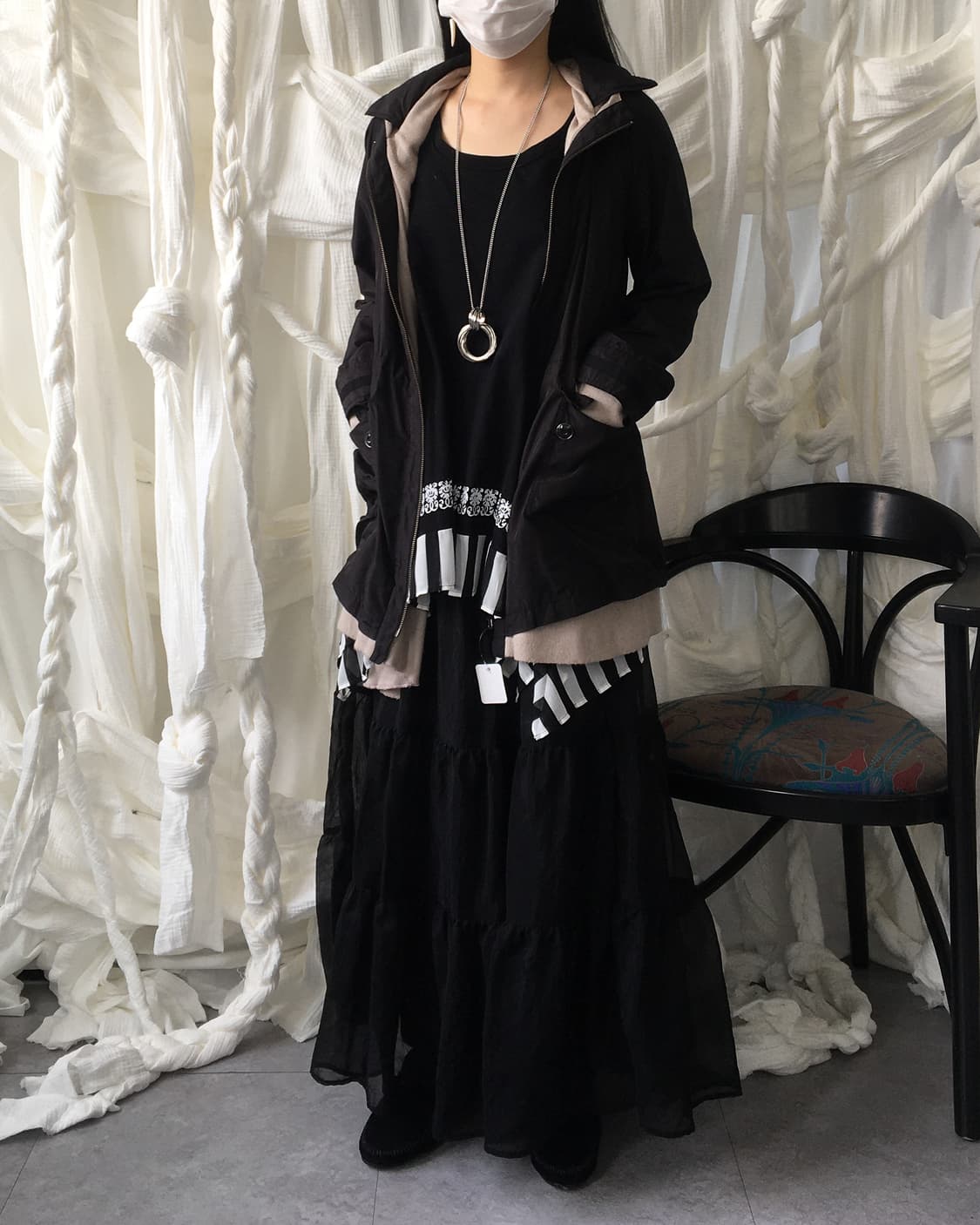 Sunao kuwahara Unbalanced sleeveless one 상품이미지6