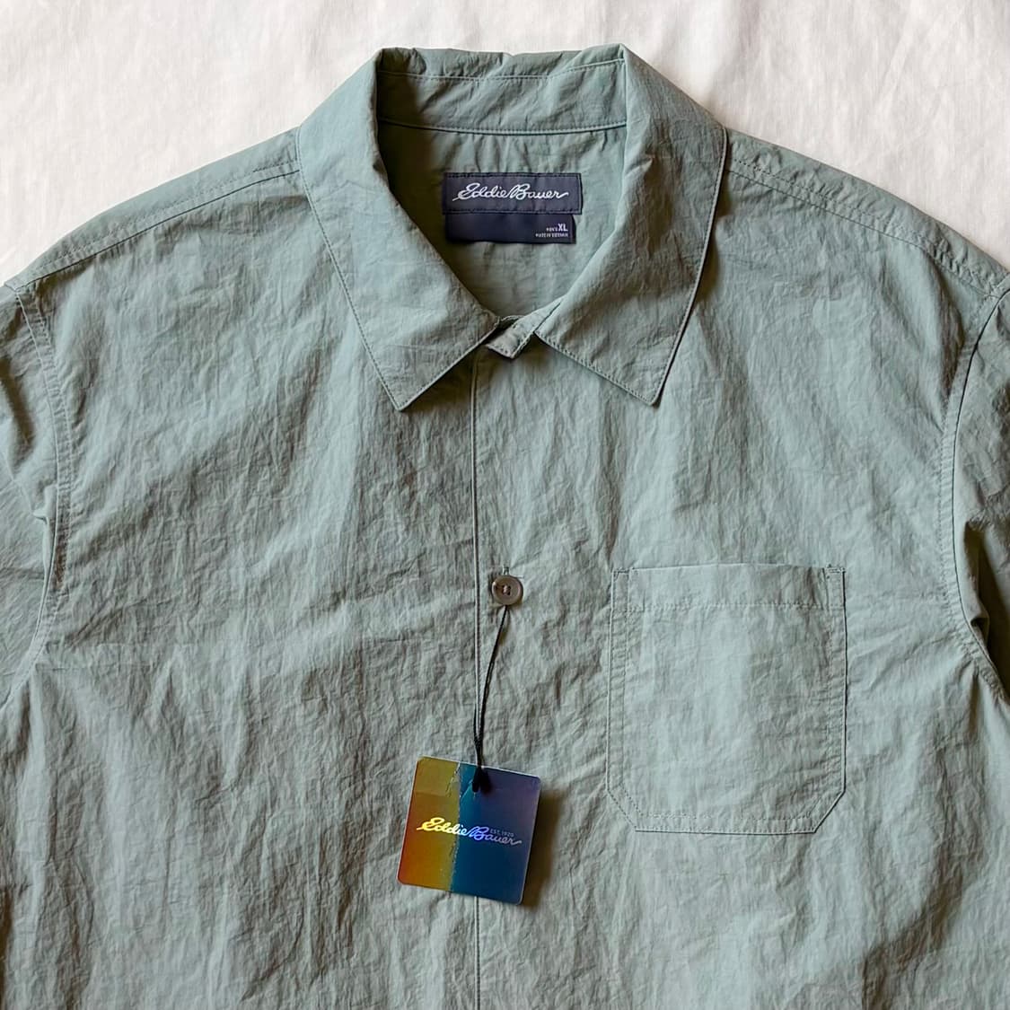 [XL/105] 데드스탁 Eddie Bauer 나일론 코튼 셔츠 상품이미지2