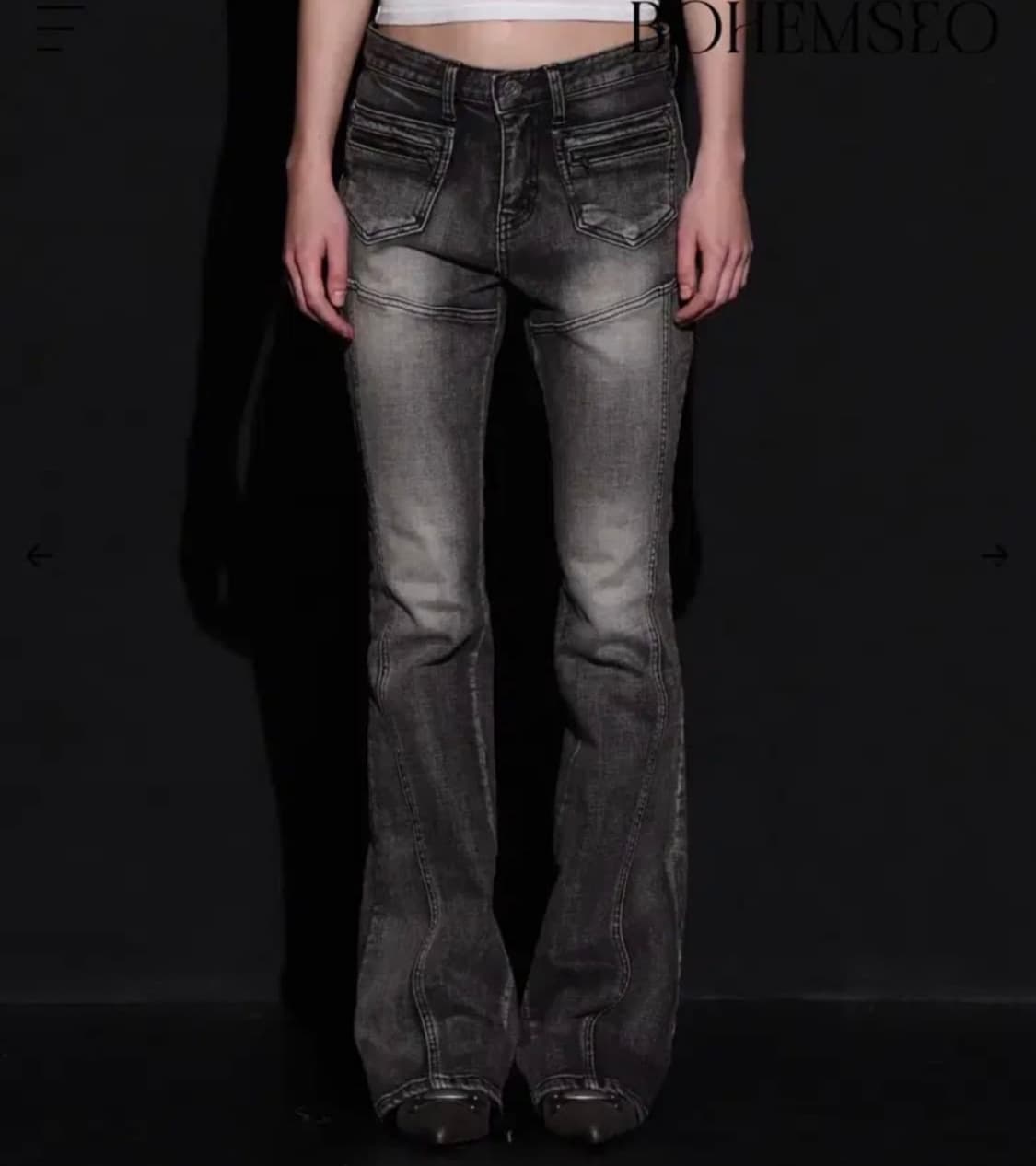 새)보헴서 부츠컷 그레이 S 상품이미지1