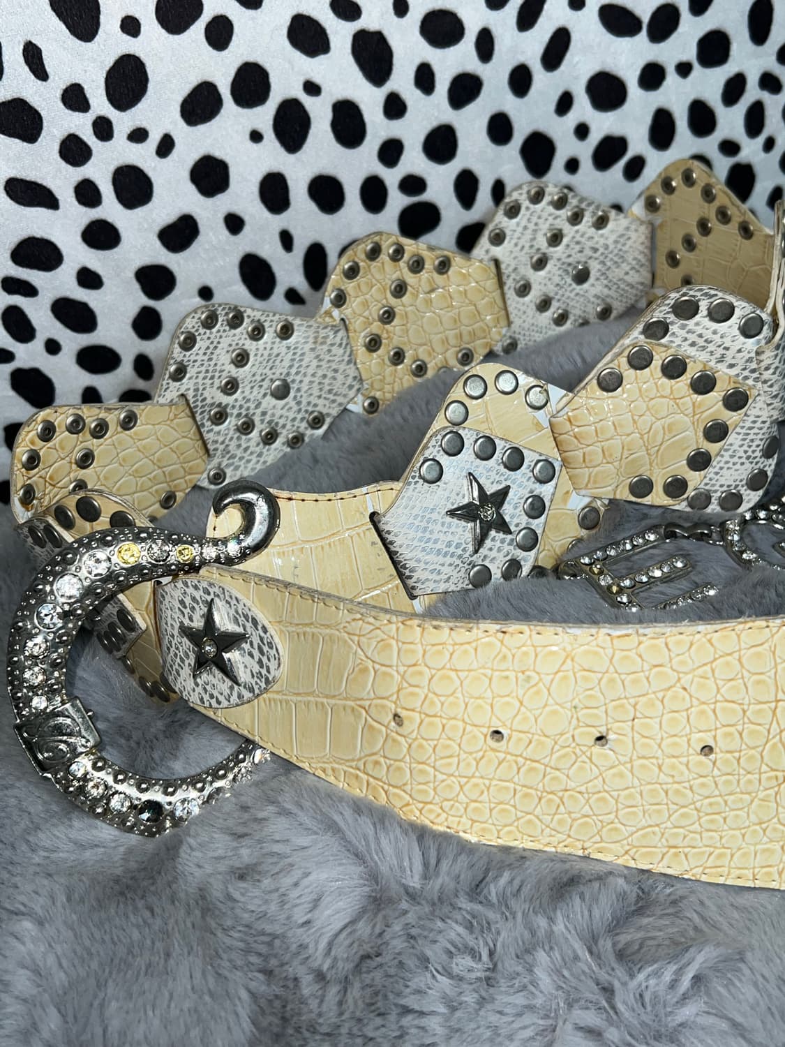 ego 갸루 펑크 빈티지 가죽벨트 상품이미지2