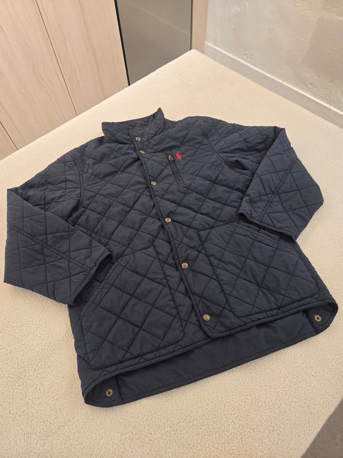 폴로 랄프로렌 네이비 퀼팅 자켓 XL 상품이미지3