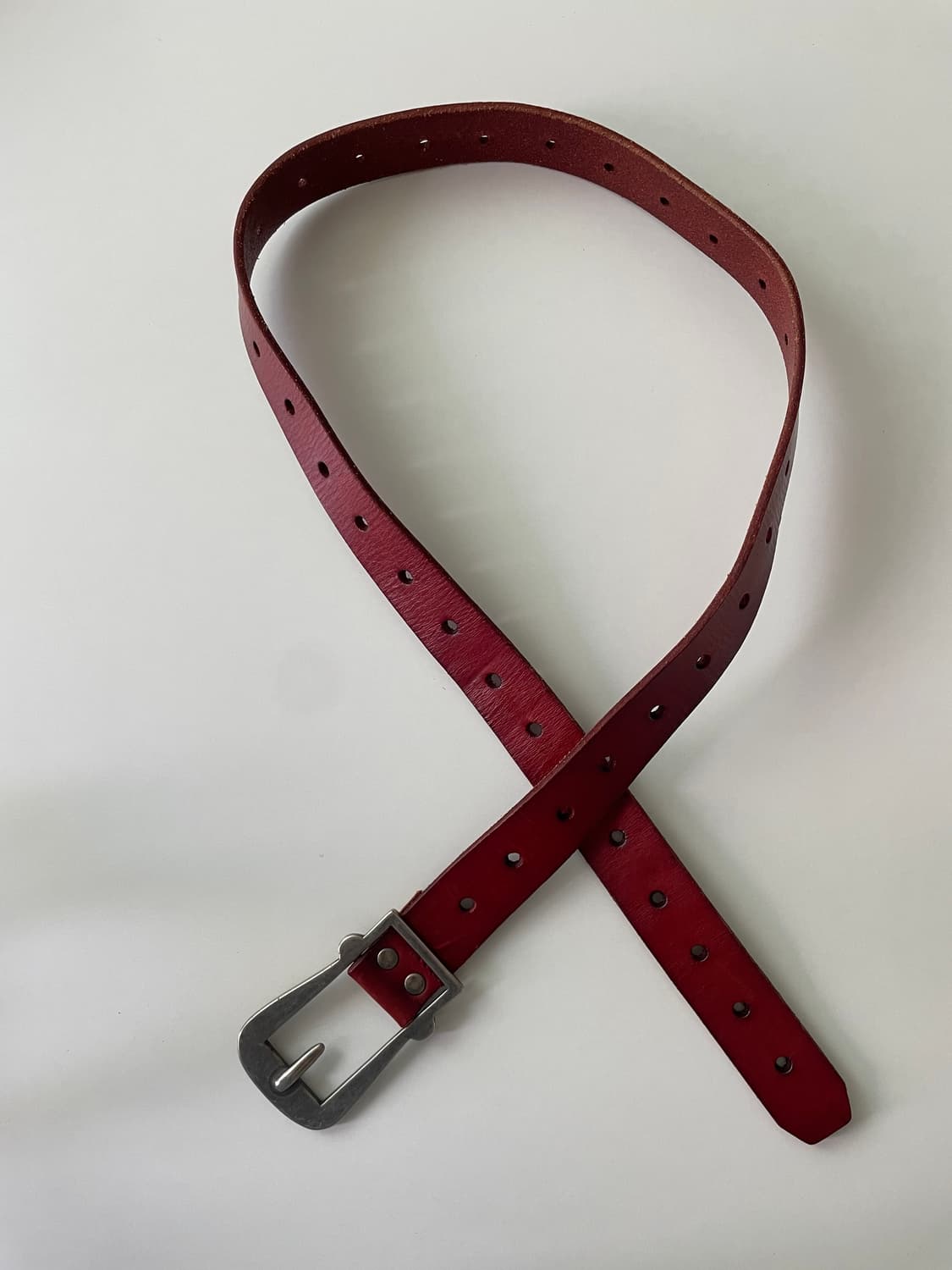 MOUSSY Vintage Red Leather Belt 상품이미지3