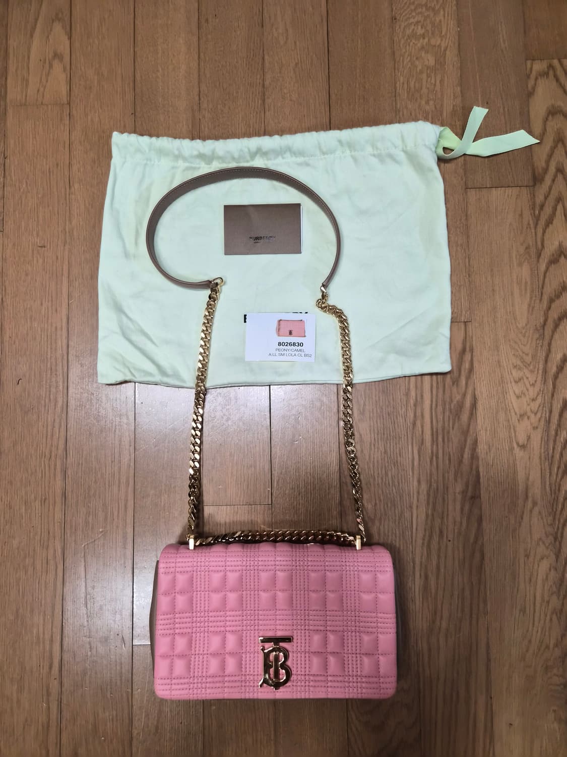 (정품) 버버리 롤라백 핑크 스몰 (명품 여자 가방 크로스백 숄더백) 상품이미지1