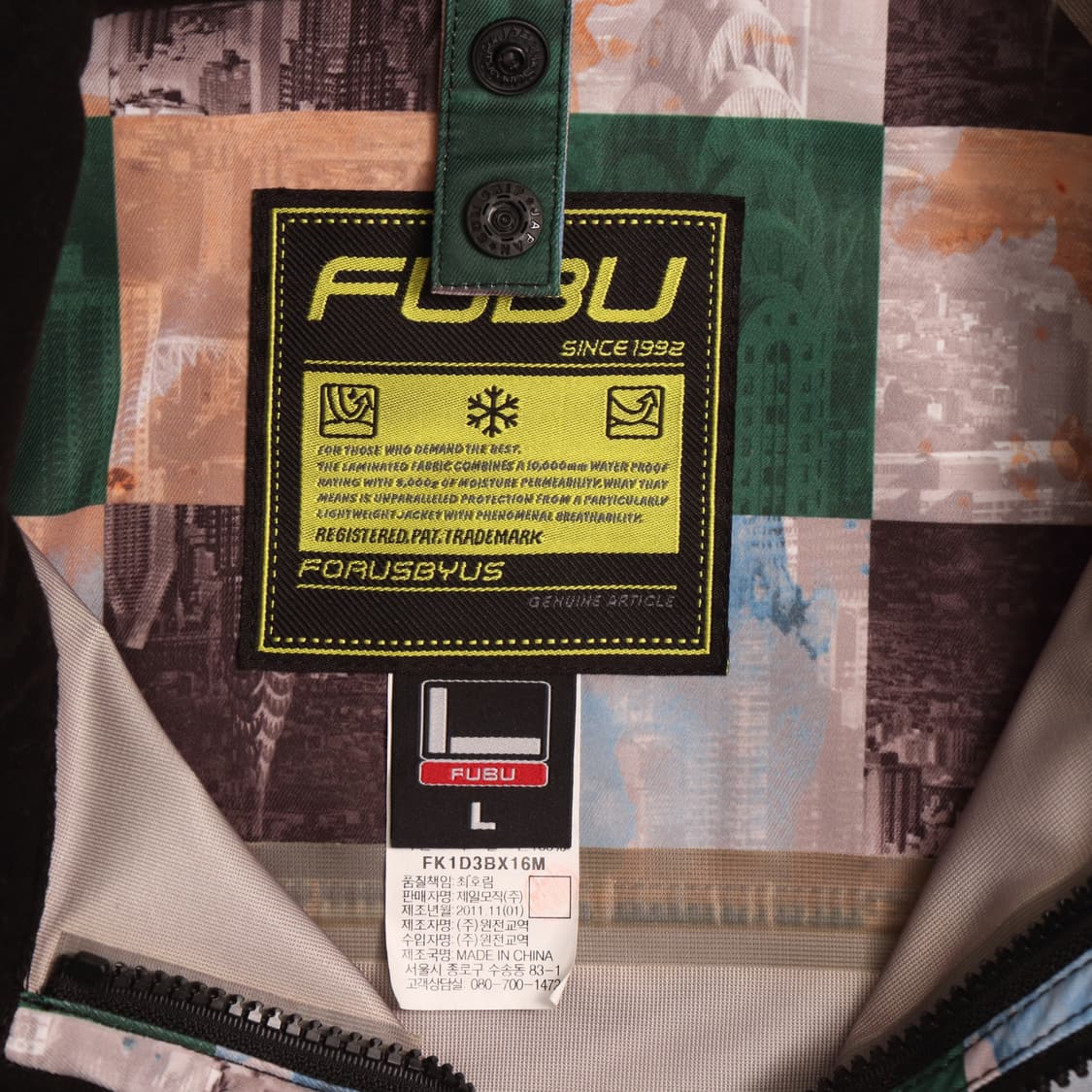 후부 체커보드 올드스쿨 나일론자켓 A1512 상품이미지3