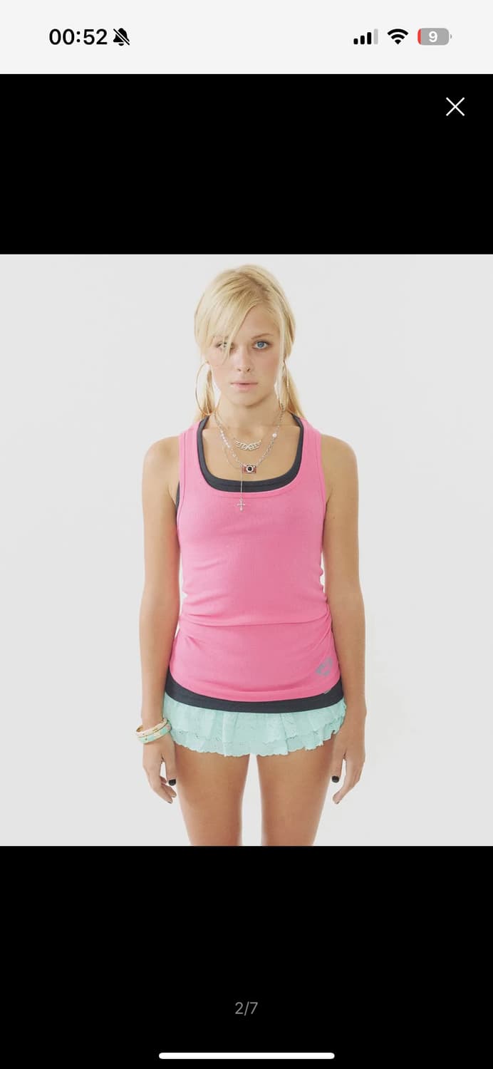 원희 착용) 스컬프터Razorback Tank Top Acid Pink  상품이미지5