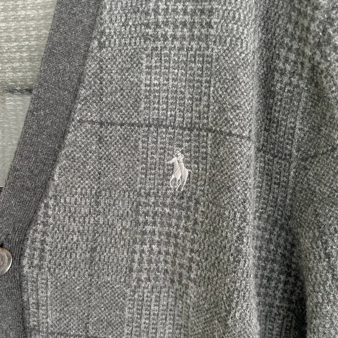 D2 폴로랄프로렌 글렌 플래드 메리노 가디건 XL사이즈 상품이미지4