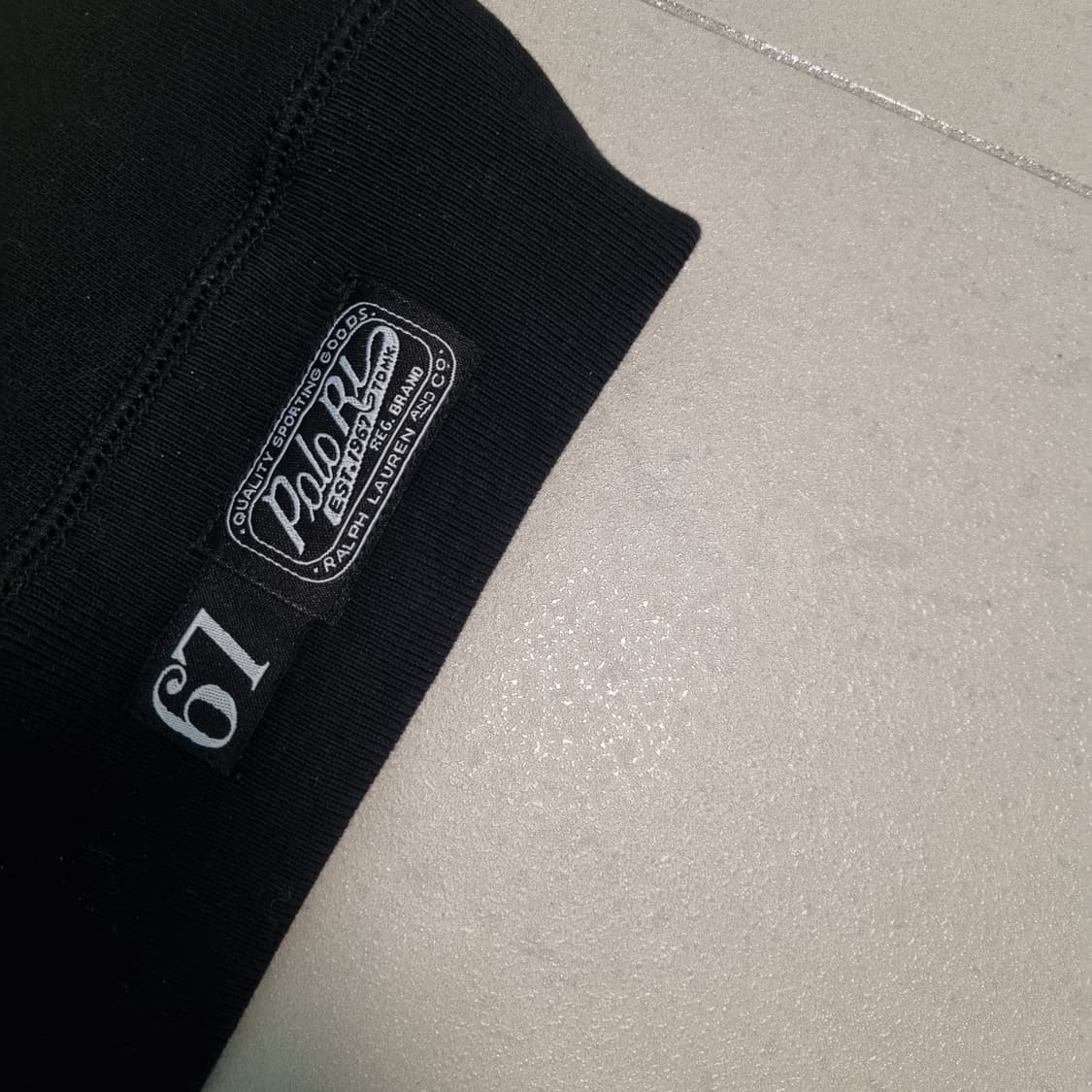 폴로 블랙 로고 맨투맨 티셔츠 s 상품이미지4