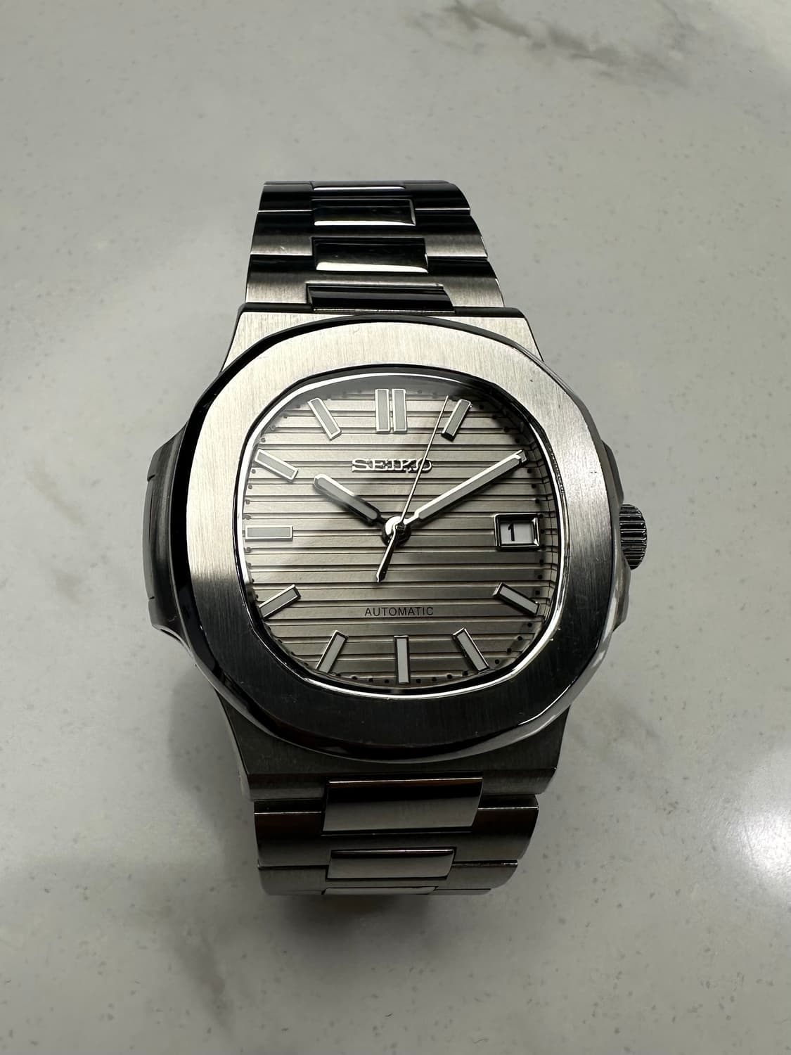 세이코 모드 노틸러스 그레이 오토매틱 시계 상품이미지2
