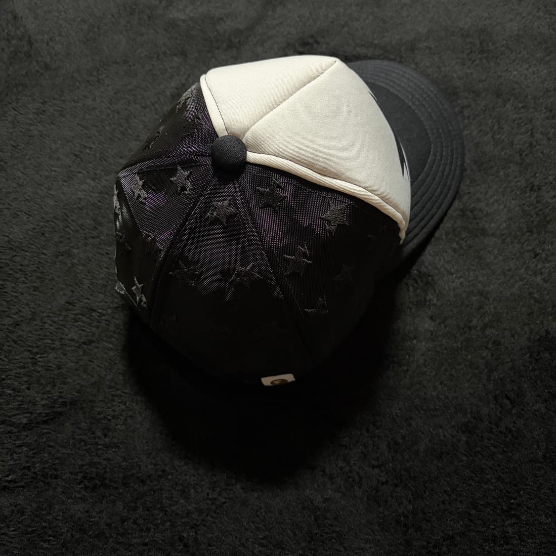 베이프 스타 메쉬 캡 블랙 상품이미지4