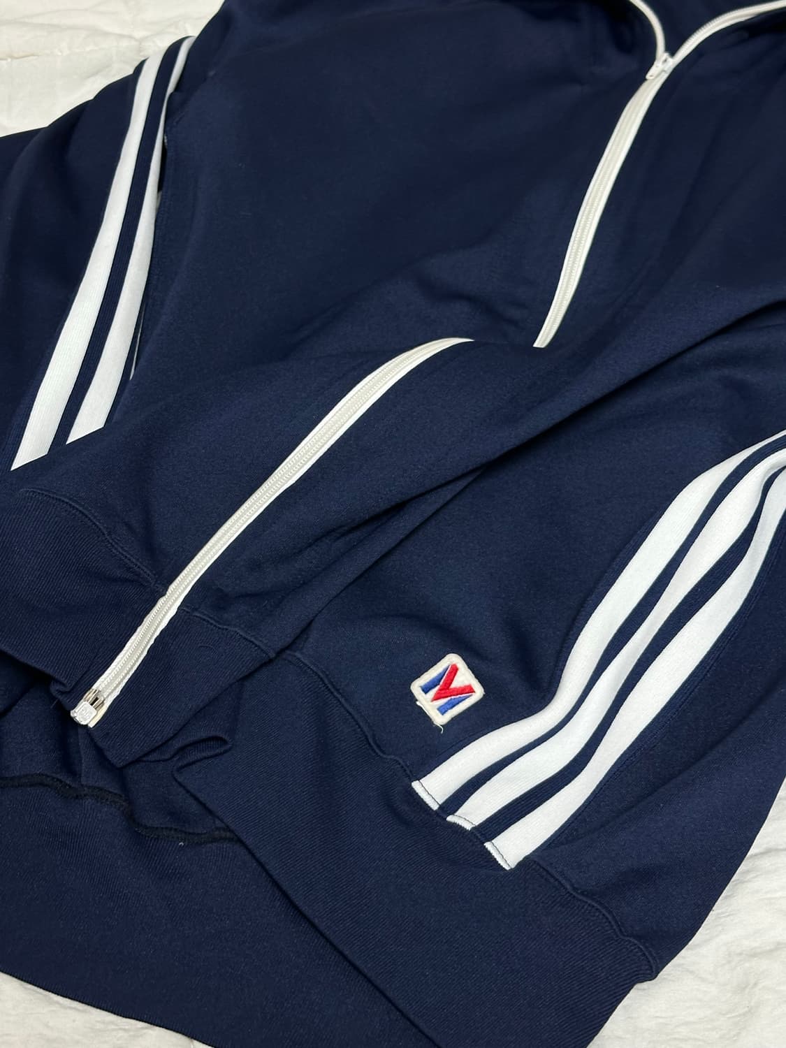 JP 미즈노 네이비 져지 삼선 트랙탑 라지 상품이미지6
