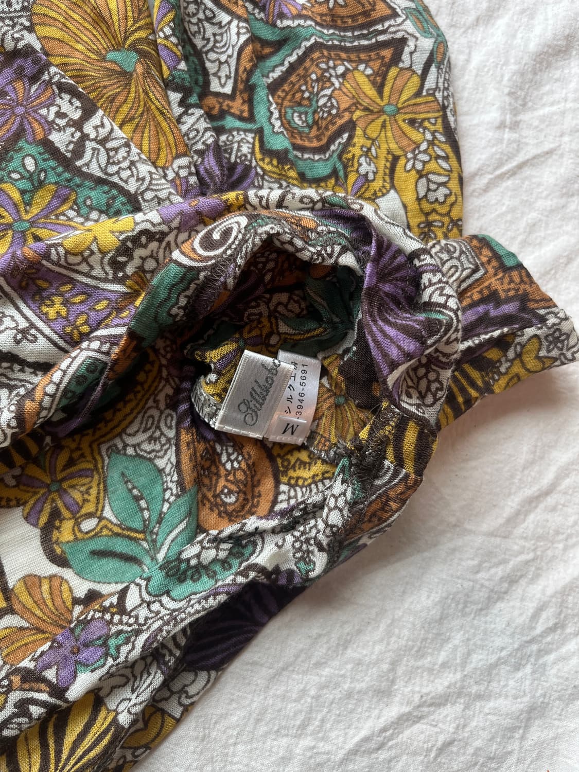 빈티지 플로럴 패턴 탑 상품이미지2