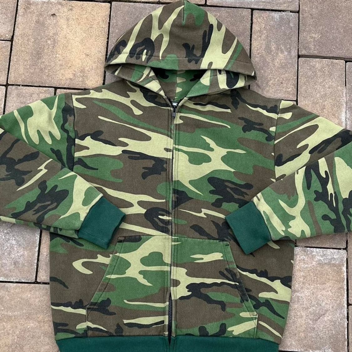 [M] 80s USA 캠버 후드집업 카모 상품이미지2