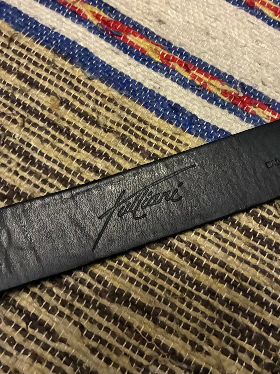 (32~38)90s USA 카프스킨 레더 빈티지 웨스턴벨트 가죽벨트 상품이미지9