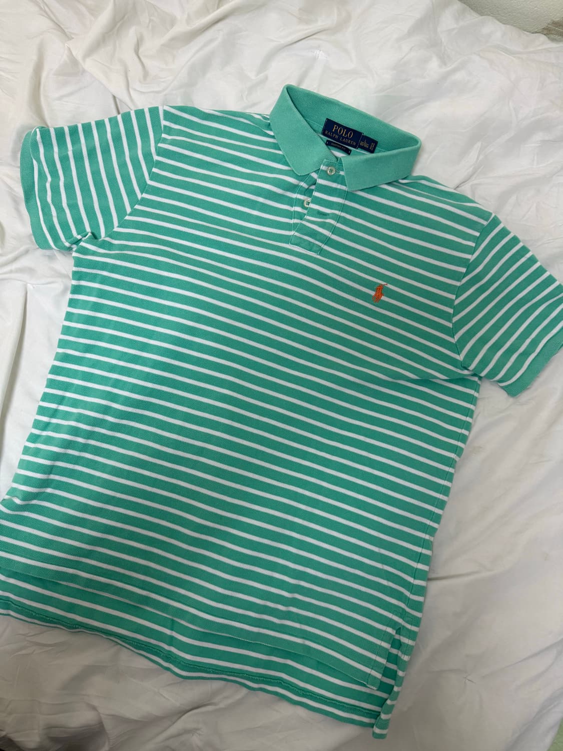 민트 줄무늬 카라티 폴로 상품이미지2