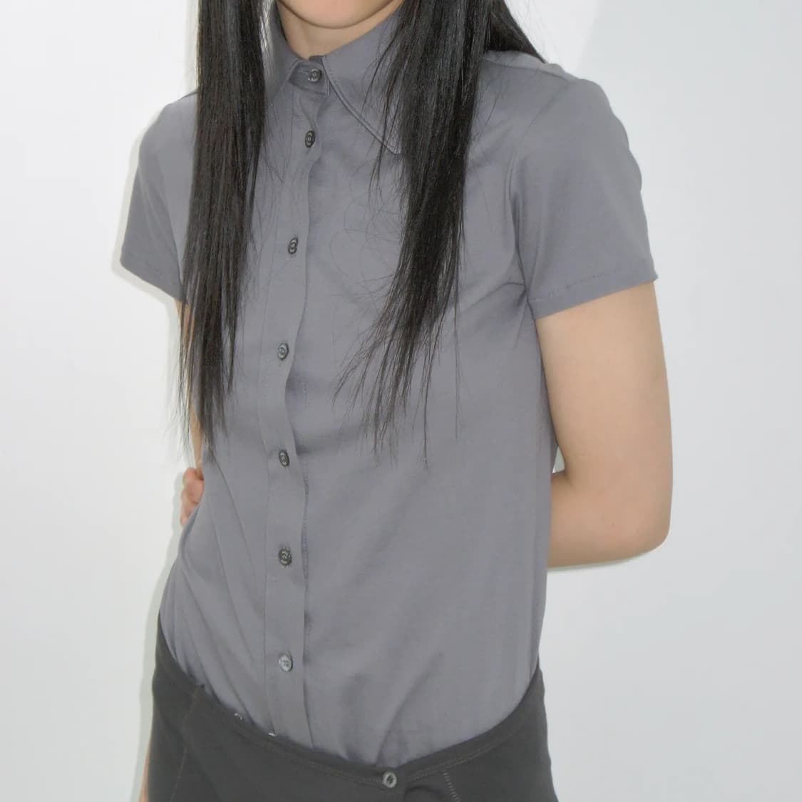 리포스 Jersey Sillket Shirts (Grey) 상품이미지2