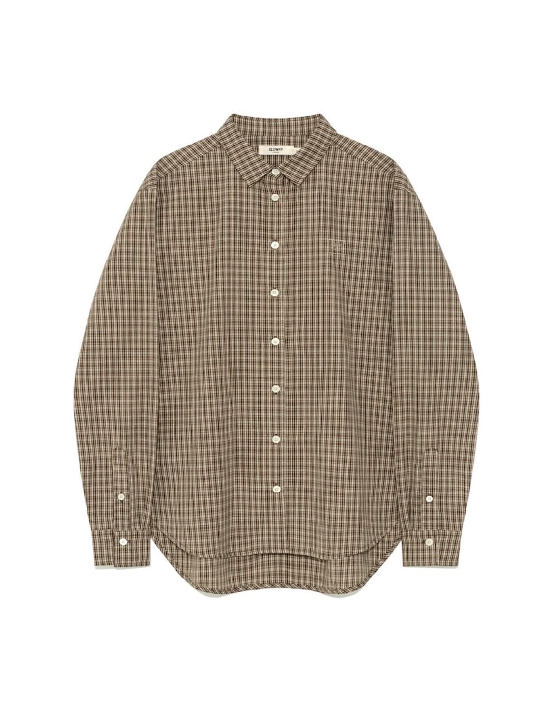 글로니(glowny) 클래식 EMBROIDERED SHIRT 셔츠 상품이미지1