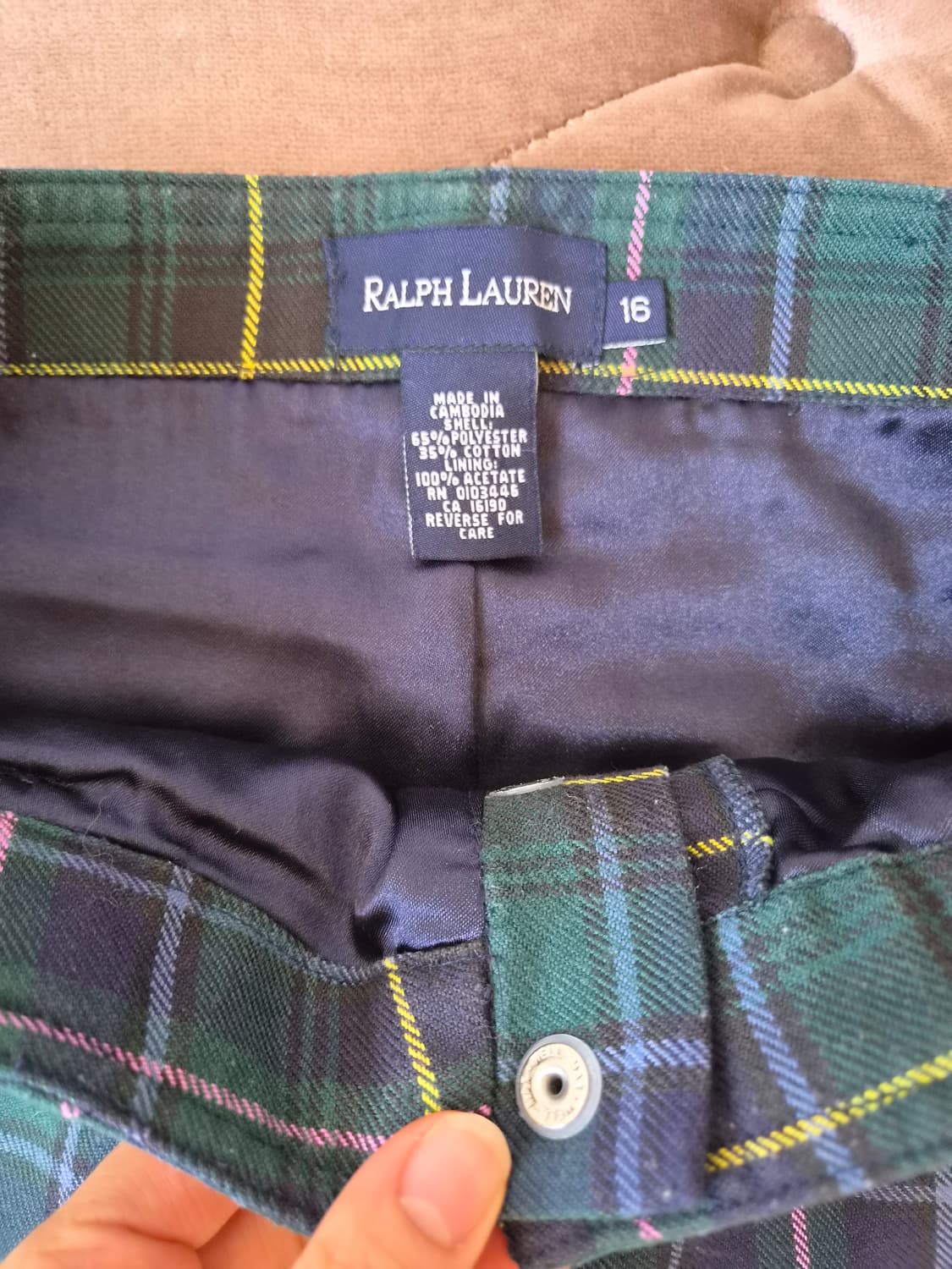 랄프로렌 여성 체크미니스커트 16사이즈 상품이미지4