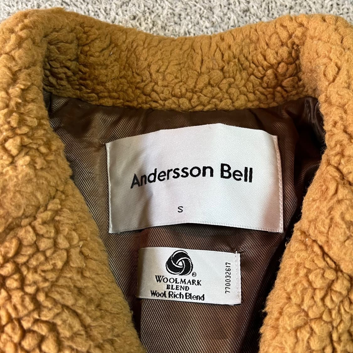 앤더슨벨 테디베어 더블 코트 상품이미지3