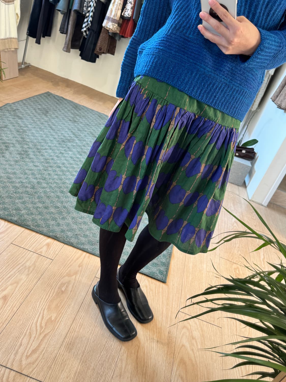 Japanese vintage pattern skirt 상품이미지1