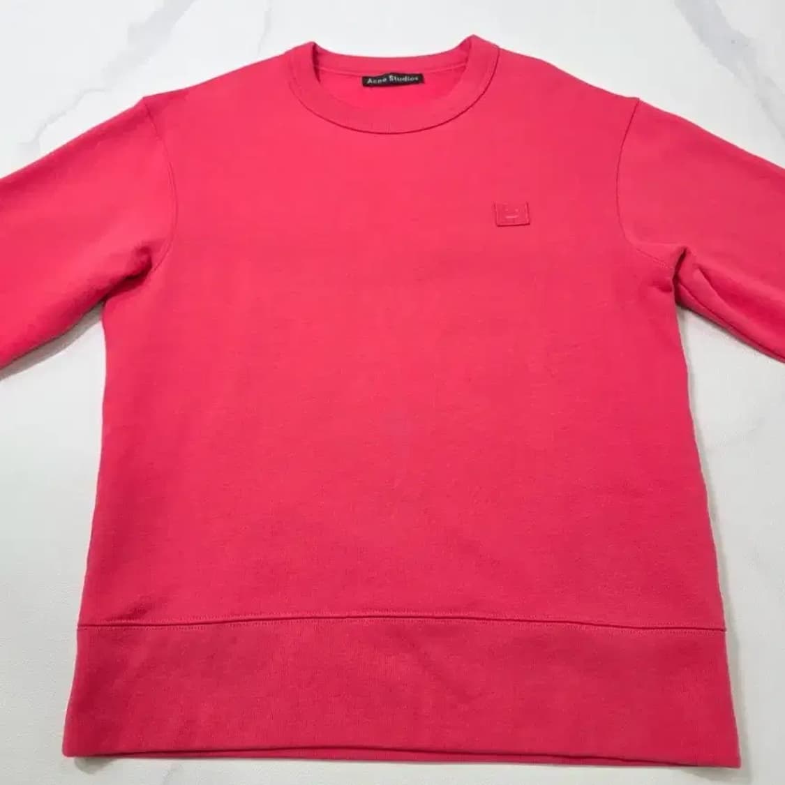 아크네 스튜디오 페어뷰 페이스 맨투맨 XXS 핑크 상품이미지2