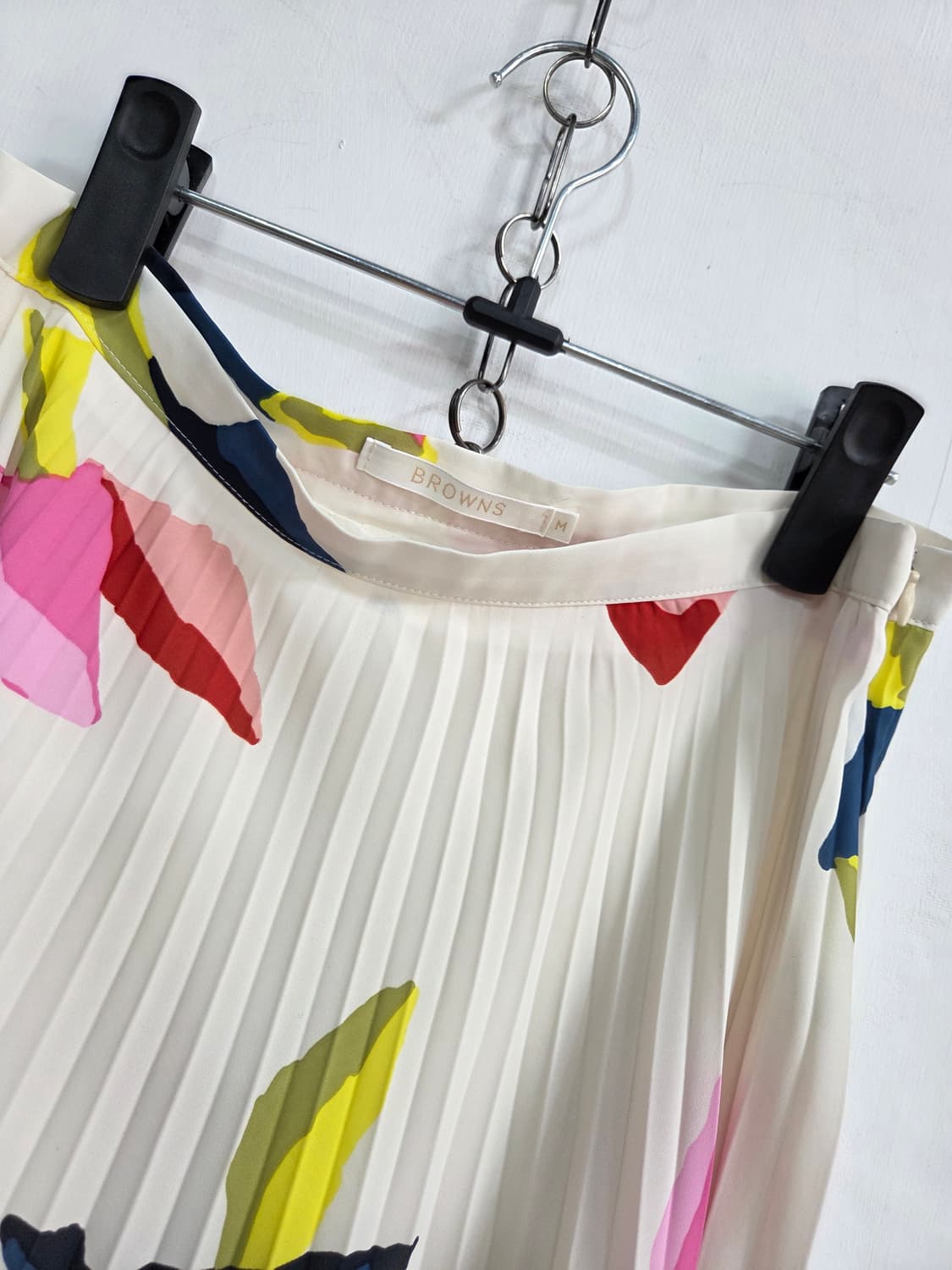 제평브라운즈 패턴 플리츠 롱 스커트 M 상품이미지2