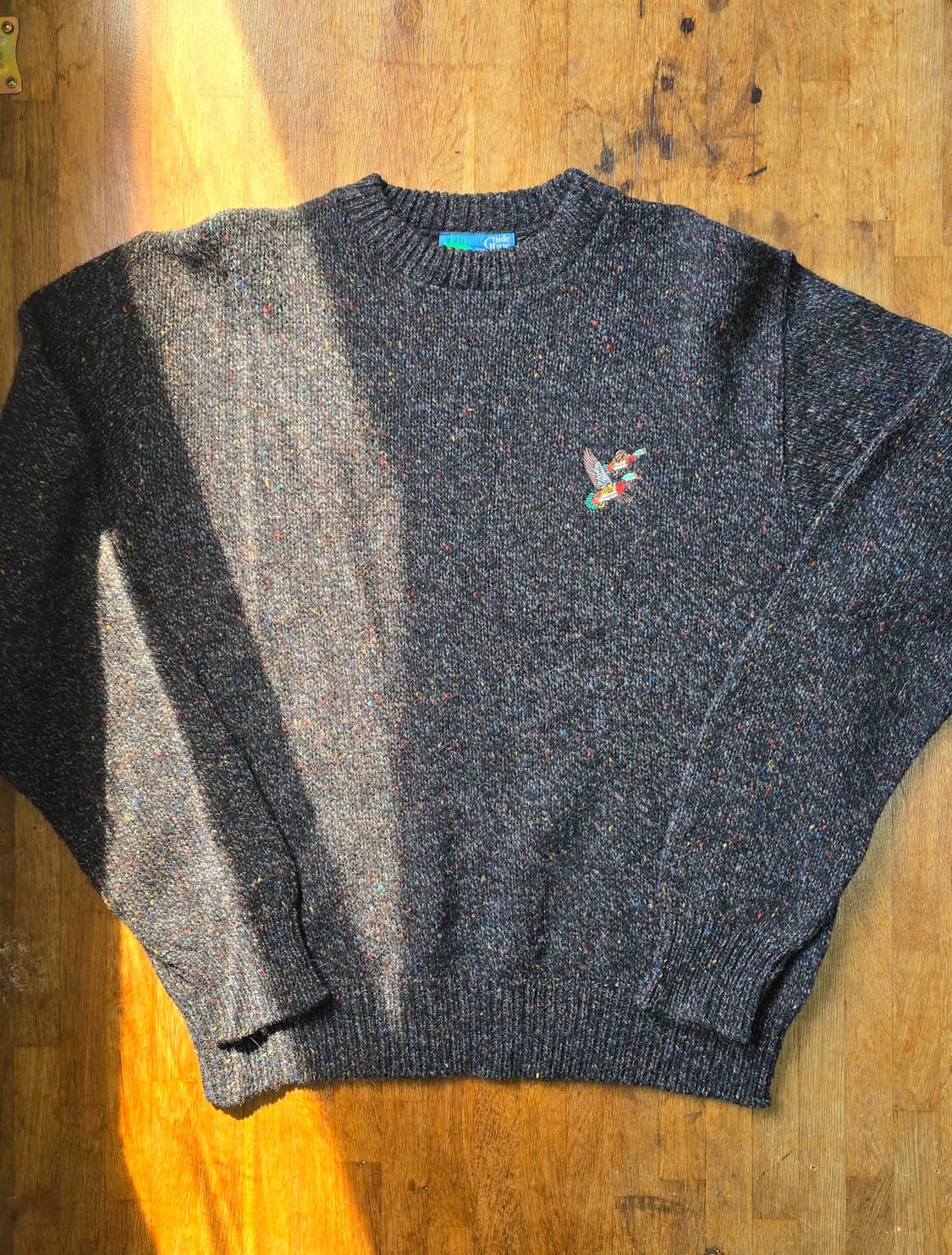 빈티지 울 자수 니트 XL 상품이미지1