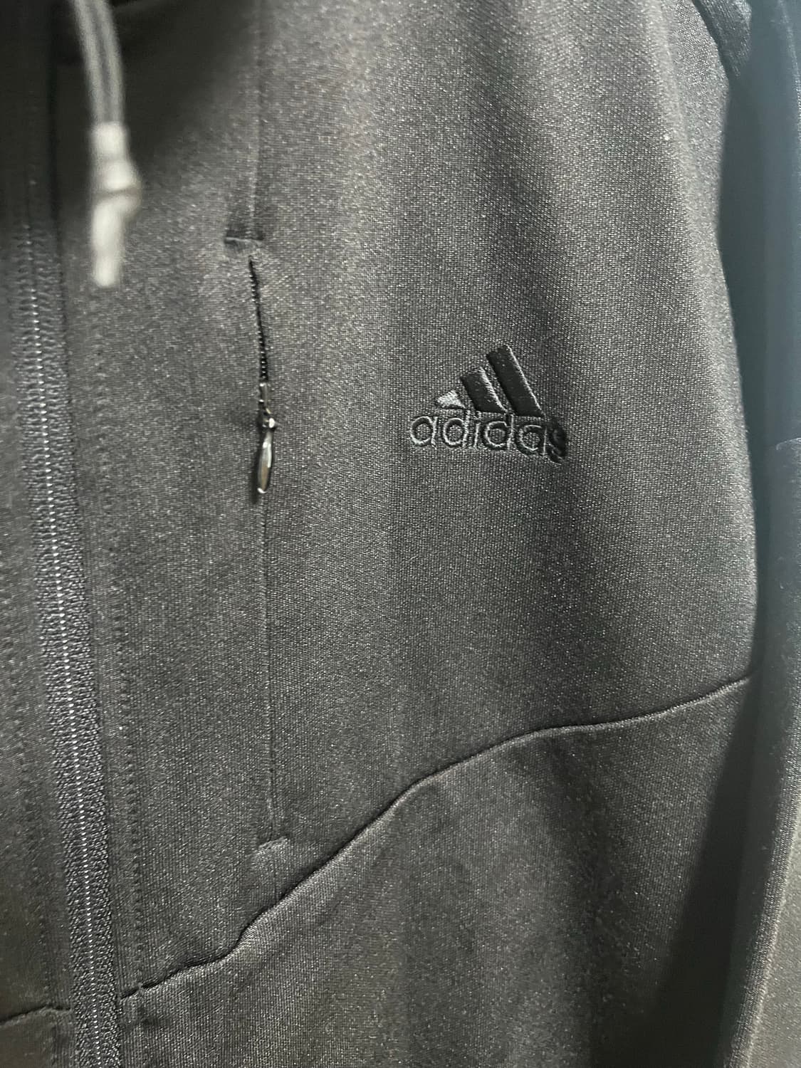 아디다스 블랙 삼선 트레이닝 집업 상품이미지2