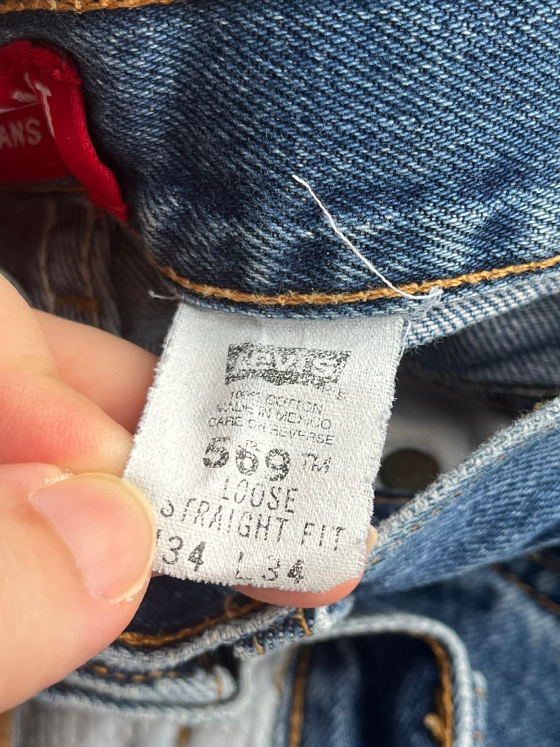 Vintage Levis 569 red font (34x34) 상품이미지6