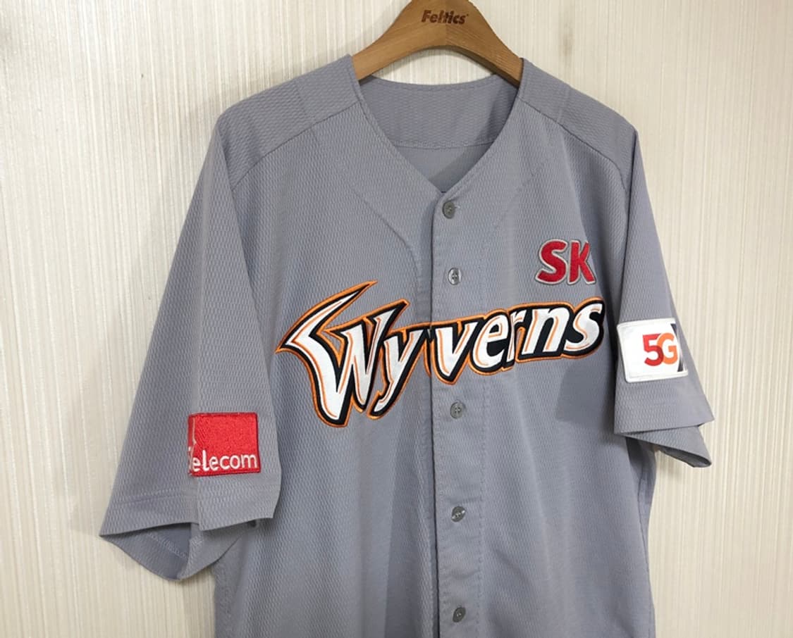 KBO 카멜레온 SK와이번스 선수실착 홈유니폼/져지 #24 이윤재 상품이미지4